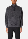 GD HALF ZIP SWEAT BLACK RÆBURN