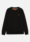 SI CREW SWEAT BLACK RÆBURN